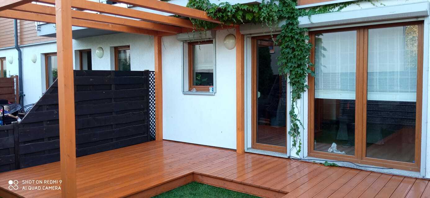 Deski tarasowe zbliżenie